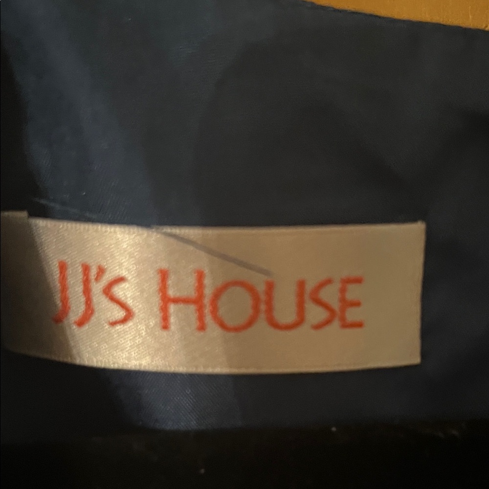 NWT Classy Look JJs House Navy Satin Midi Dress & Duster jacket Wedding